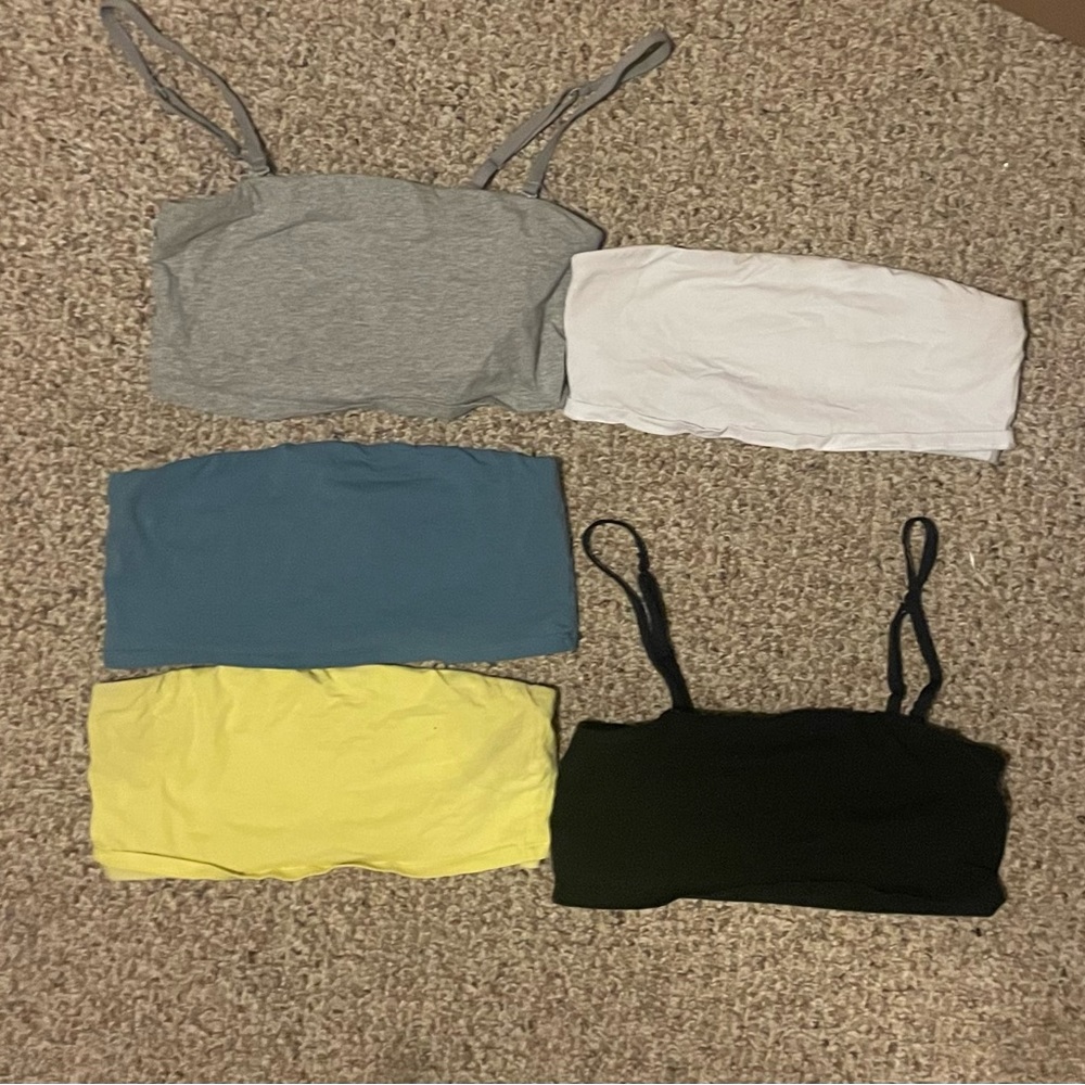 Pact women's M bandeaus, various colors BUNDLE